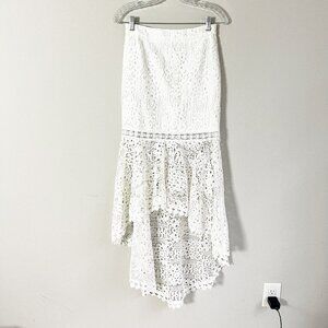 Two Sisters white lace bridal mermaid skirt 8